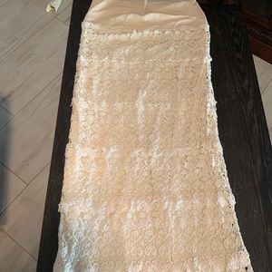 Lace maxi skirt